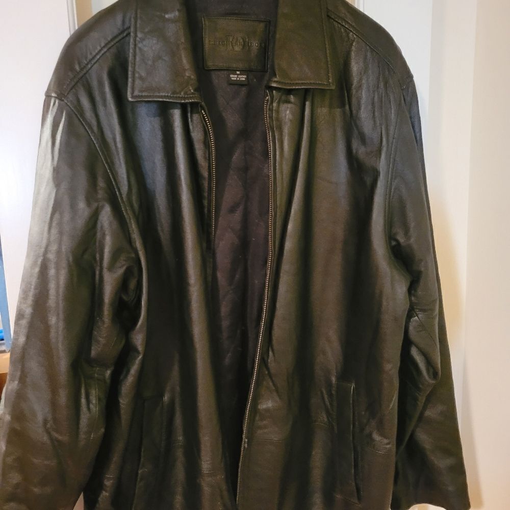 Knights Bridge Mens Leather Jacket, M